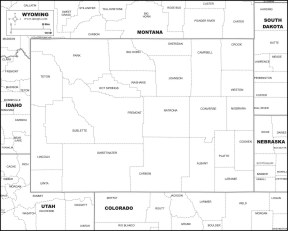 Download WYOMING MAP to print